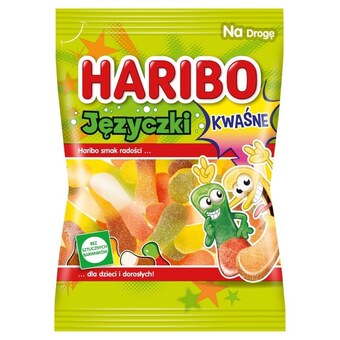 Żabka Haribo języczki żelki o smaku owocowym kwaśne 85 g oferta