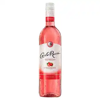 Topaz Carlo rossi refresh strawberry aromatyzowany napój na bazie wina 750 ml oferta