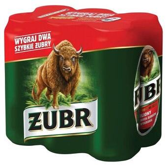 Globi Żubr piwo jasne 6 x 500 ml oferta