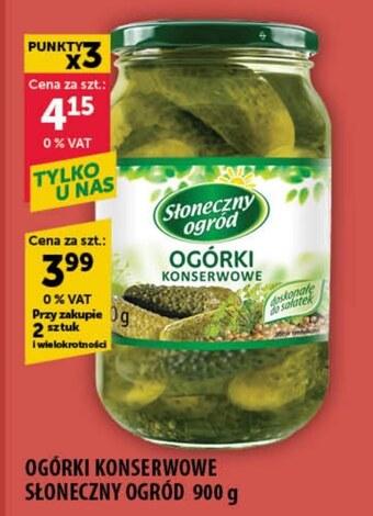 Eurocash Ogórki konserwowe słoneczny ogród oferta