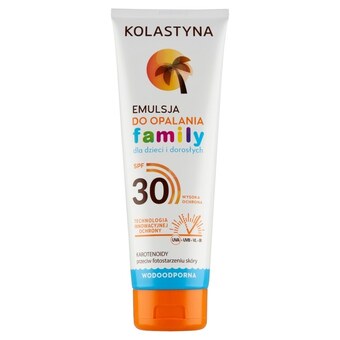 Kaufland Kolastyna family emulsja do opalania dla dzieci i dorosłych spf 30 250 ml oferta