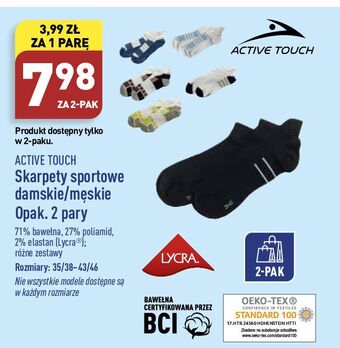 ALDI Skarpety sportowe outdoor damskie 35-38 active touch oferta