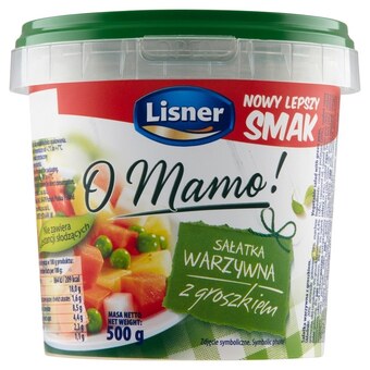 Selgros Lisner o mamo! sałatka warzywna z groszkiem 500 g oferta
