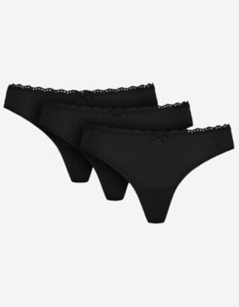 Takko Fashion Dział damski stringi - 3 szt. w opakowaniu oferta