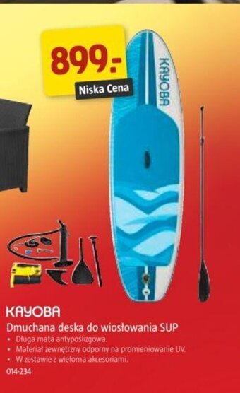 Jula Dmuchana deska do wiosłowania SUP oferta