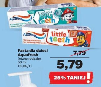 Netto Pasta do zębów 6-8 lat psi patrol aquafresh my big teeth oferta