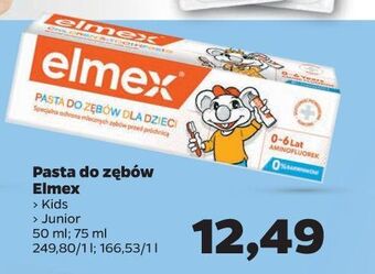 Netto Pasta do zębów dla dzieci w wieku 0-6 lat elmex junior oferta