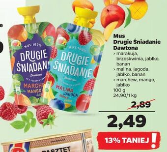 Netto Mus marchew-mango-jabłko drugie śniadanie oferta