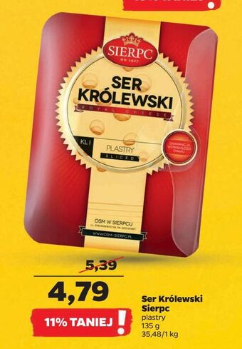 Netto Ser królewski plastry sierpc oferta