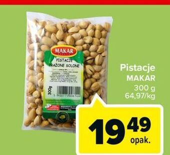 Carrefour Pistacje prażone solone makar oferta