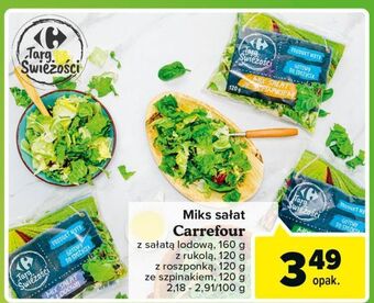 Carrefour Mix sałat z lodową carrefour targ świeżości oferta