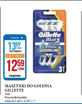 E.Leclerc Maszynka do golenia gillette blue 3 comfort oferta
