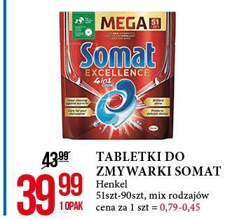 Tabletki do zmywarki regular somat excellence 4in1