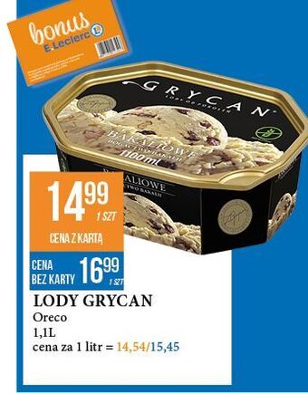 E.Leclerc Lody bakaliowe grycan oferta