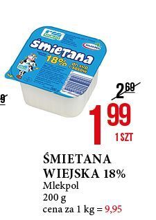 E.Leclerc Śmietana 18 % rolmlecz oferta