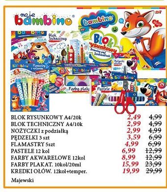 E.Leclerc Farby akwarelowe moje bambino oferta