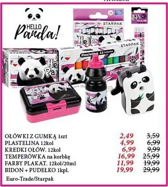 E.Leclerc Ołówki z gumką hello panda starpak oferta