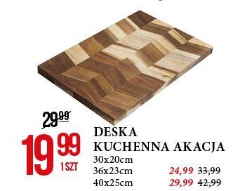 E.Leclerc Deska kuchenna akacja 40 x 25 cm oferta