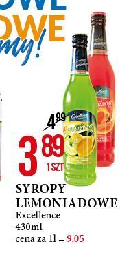 E.Leclerc Syrop lemoniadowy cytryna-limonka-kiwi excellence oferta