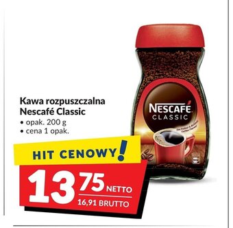 Makro Kawa rozpuszczalna Nescafe Classic 200g oferta