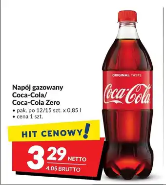 Makro Napój gazowany Coca-Cola/Coca-Cola Zero 0,85 l oferta