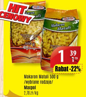 API MARKET Makaron Matuli 500g oferta