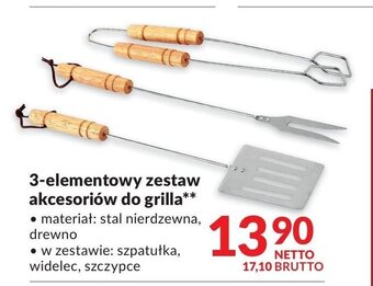 Makro 3-elementowy zestaw akcesoriów do grilla oferta