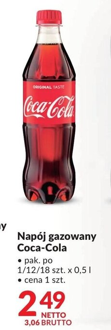 Makro Napój gazowany Coca-Cola 0,5 l oferta