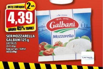 Topaz Ser Mozzarella Galbani 125 g oferta