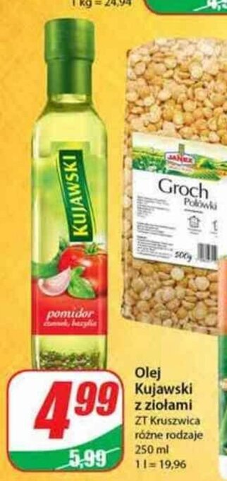Dino Olej Kujawski z ziołami 250ml oferta