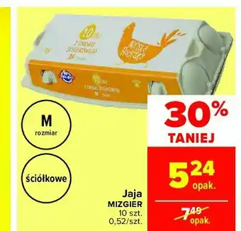 Carrefour Market Jaja ściółkowe kl. m 1 OPAK 10 SZT oferta