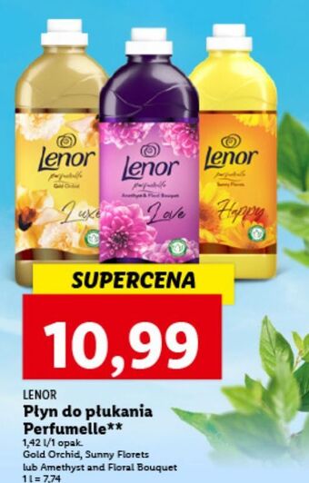 Lidl Płyn do płukania sunny florets lenor parfumelle oferta