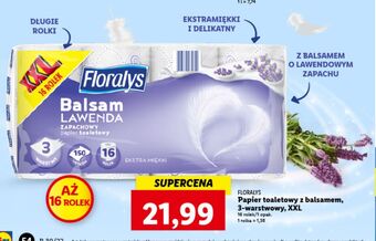 Lidl Papier toaletowy balsam lawenda floralys oferta