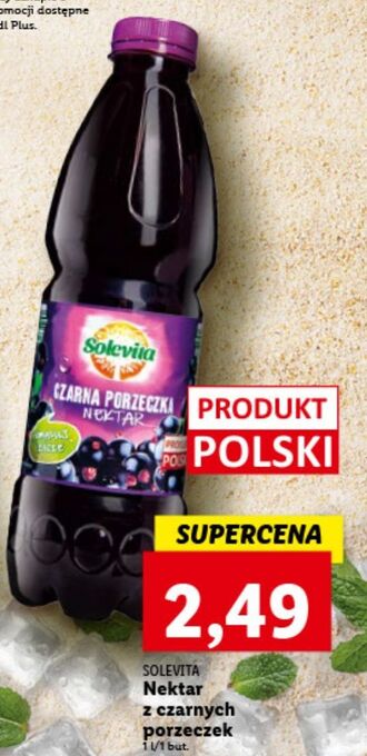 Lidl Nektar czarna porzeczka solevita oferta