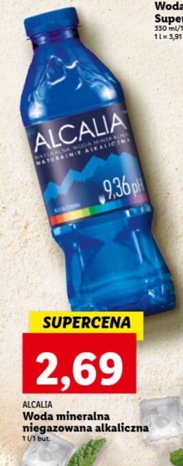 Lidl Woda niegazowana alcalia oferta