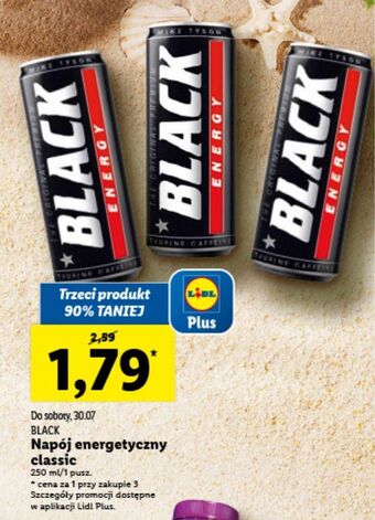 Lidl Napój energetyczny classic black energy oferta