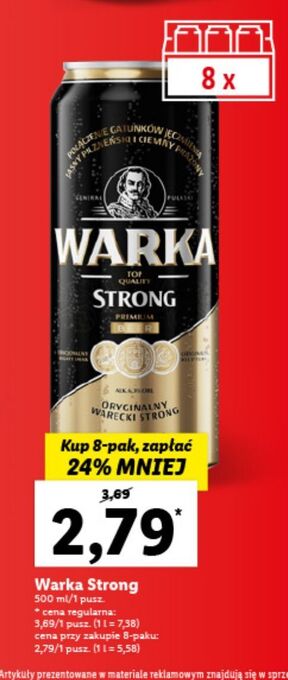 Lidl Piwo warka strong oferta