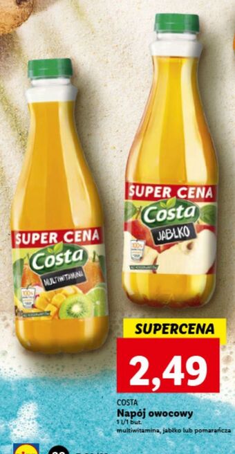 Lidl Napój pomarańczowy costa oferta