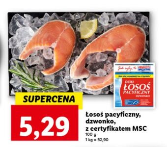 Lidl Łosoś pacyficzny dziki dzownko abramczyk oferta
