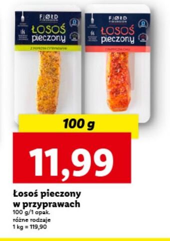 Lidl Łosoś pieczony z pieprzem cytrynowym fjord oferta