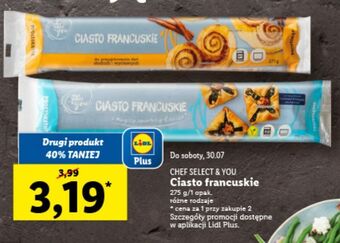 Lidl Ciasto francuskie chef select oferta