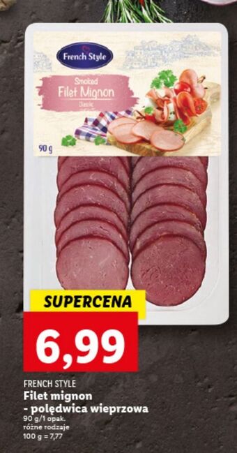 Lidl Filet mignon - polędwica wołowa french style oferta