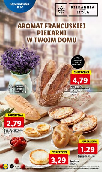 Lidl Bagietka rustykalna z oliwą oliwek oferta