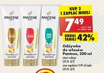 Biedronka Odżywka do włosów aqua light pantene pro-v oferta