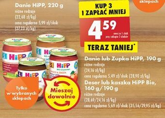 Biedronka Dynia z jabłkiem i indykiem hipp bio oferta