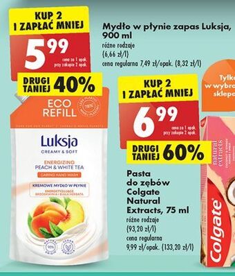 Biedronka Mydło w płynie peach & white tea luksja creamy soft oferta