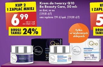 Biedronka Krem przeciwzmarszczkowy na noc be beauty care q10 oferta