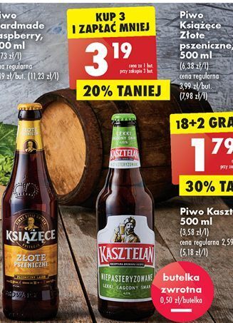 Biedronka Piwo książęce złote pszeniczne oferta
