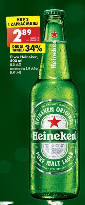 Biedronka Piwo heineken oferta