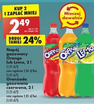 Biedronka Oranżada czerwona oferta